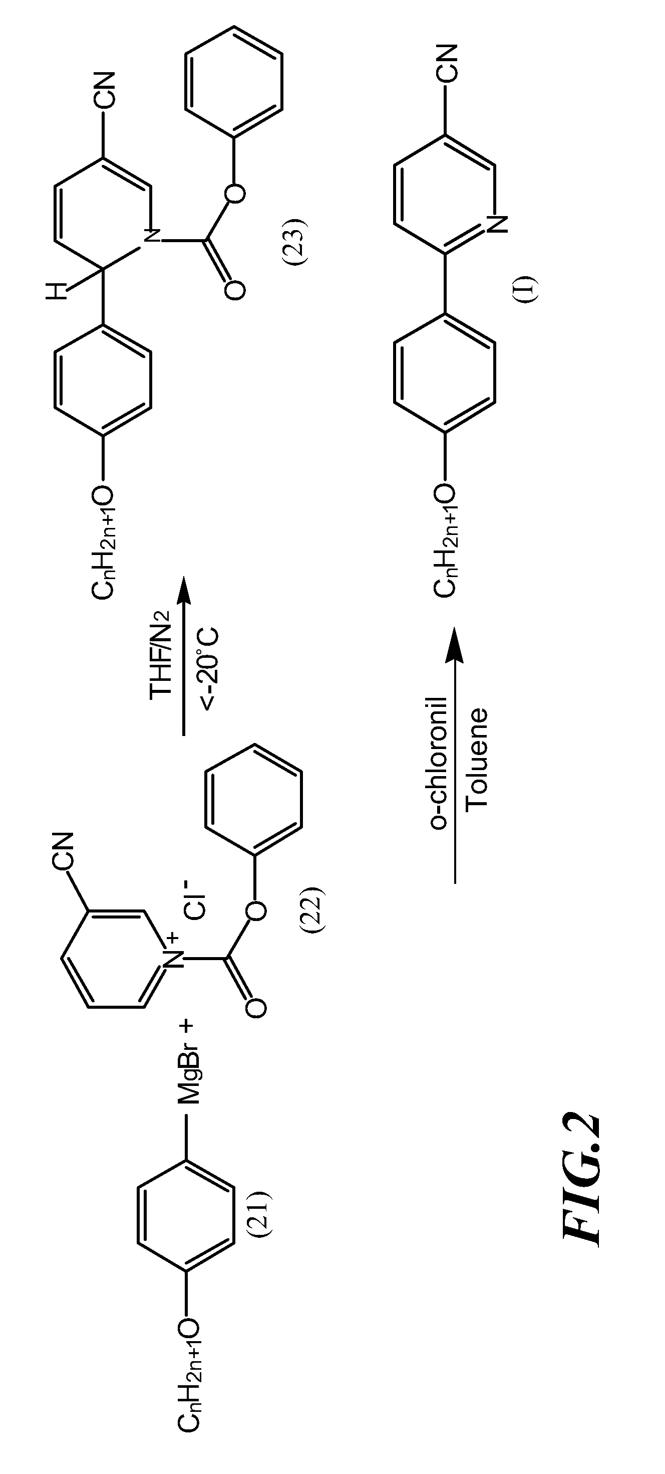 Facile synthesis of a series of liquid crystalline 2-(4'-alkoxyphenyl)-5-cyanopyridines