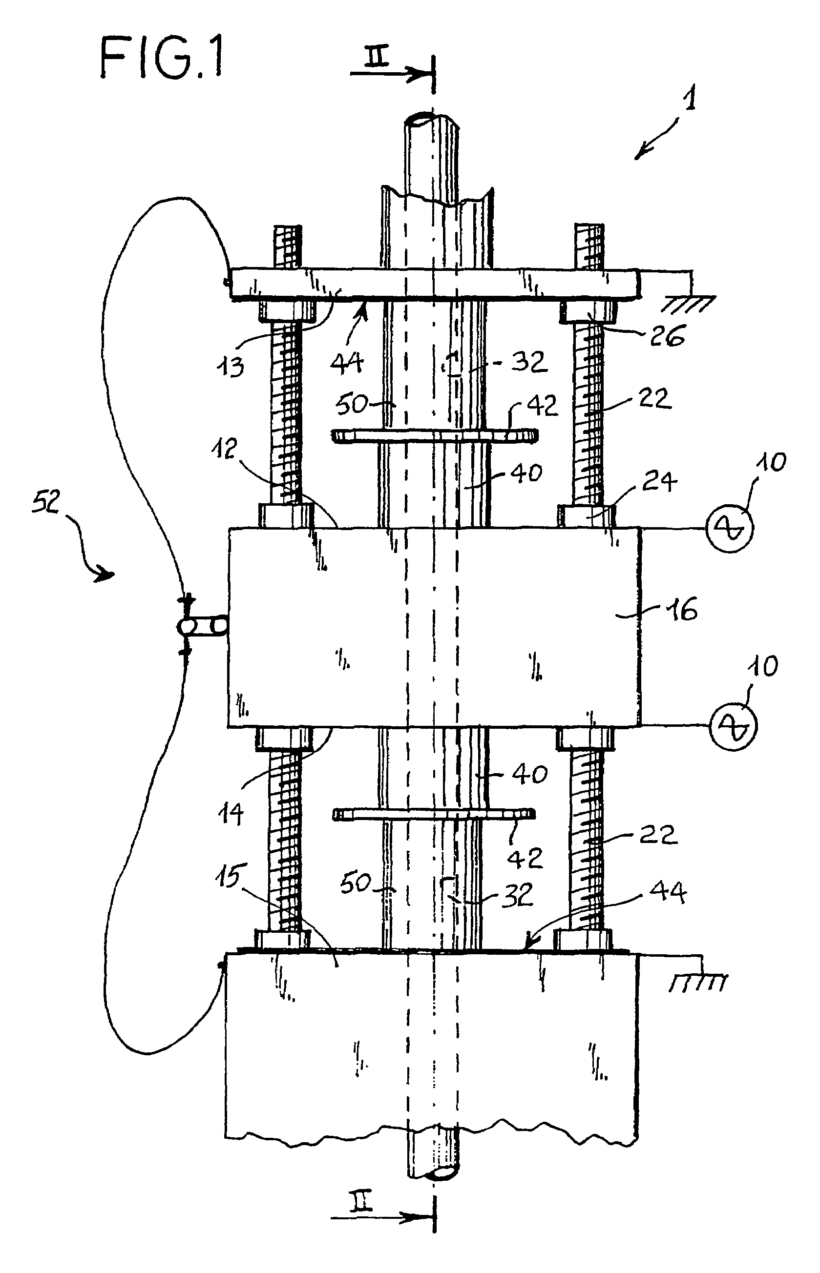 Industrial apparatus for applying radio-frequency electromagnetic fields to semiconductive dielectric materials