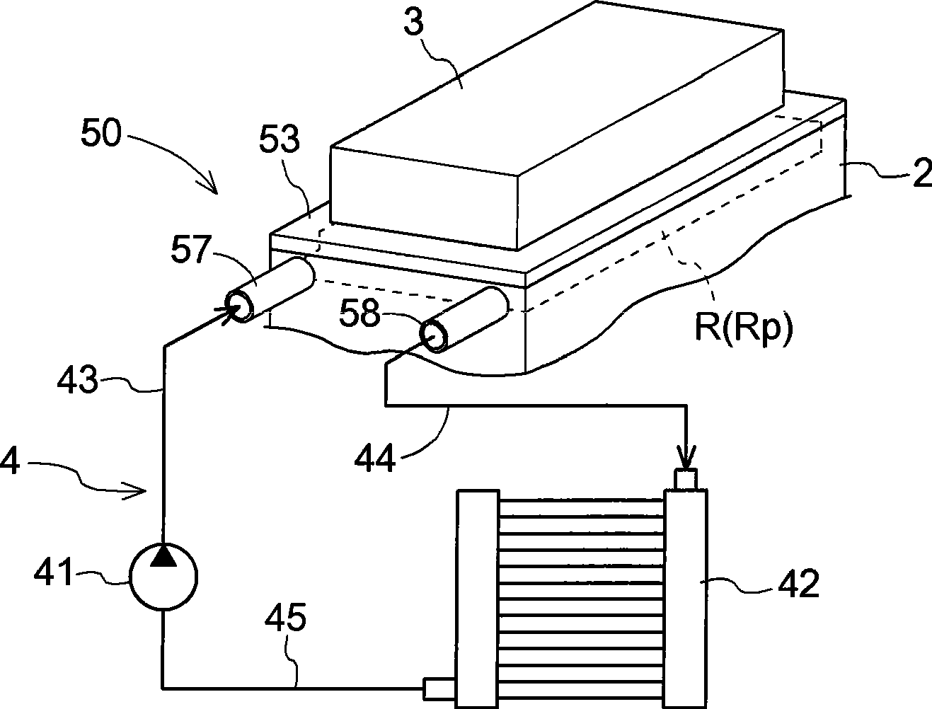 Heat generation body cooling structure and drive device