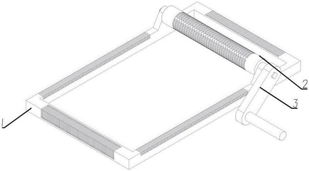 Mold capable of weaving plane oblique-crossing woven fabric of any angle and gap