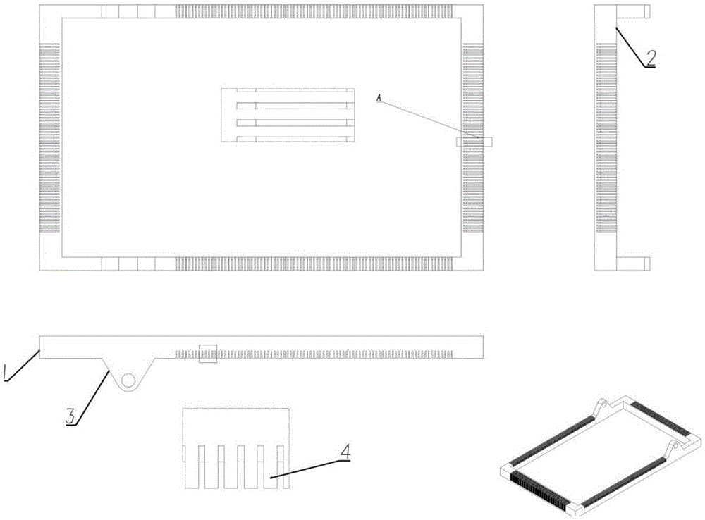 Mold capable of weaving plane oblique-crossing woven fabric of any angle and gap