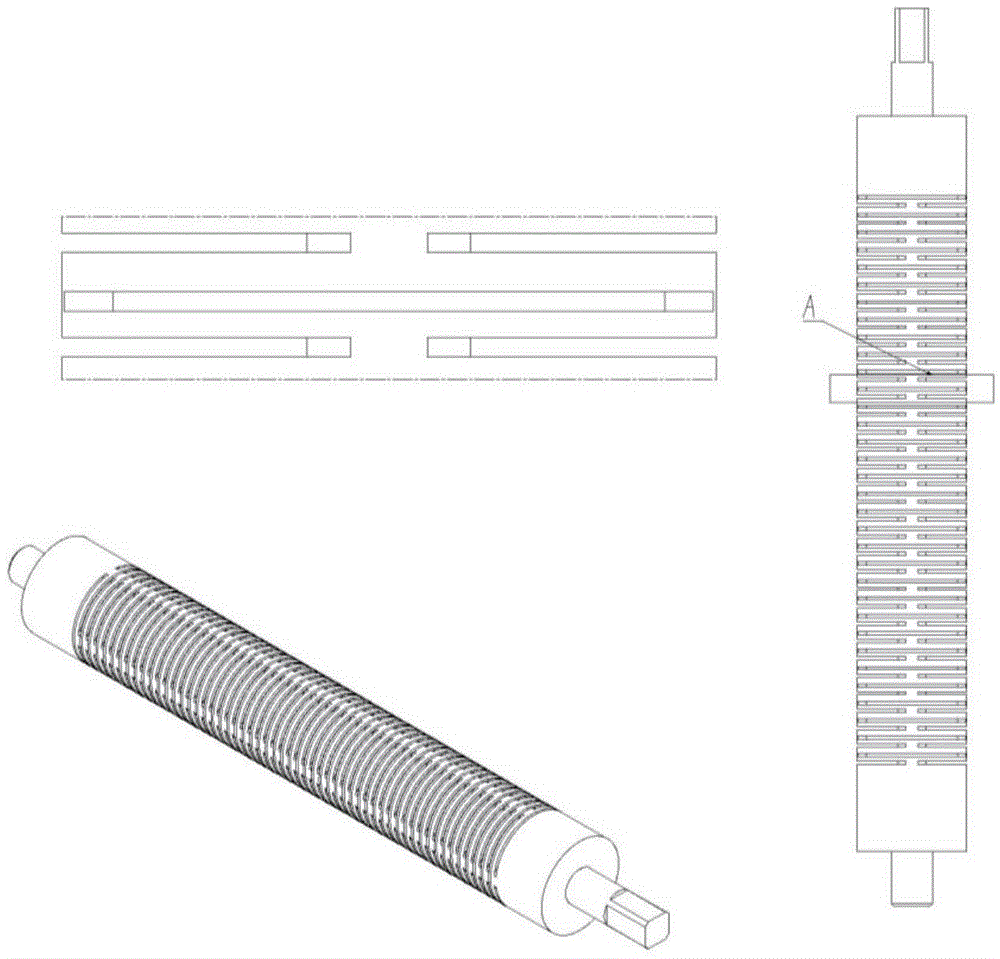 Mold capable of weaving plane oblique-crossing woven fabric of any angle and gap