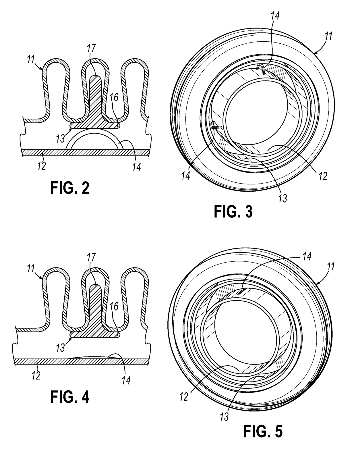 Self-restraining abrasion prevention exhaust conduit