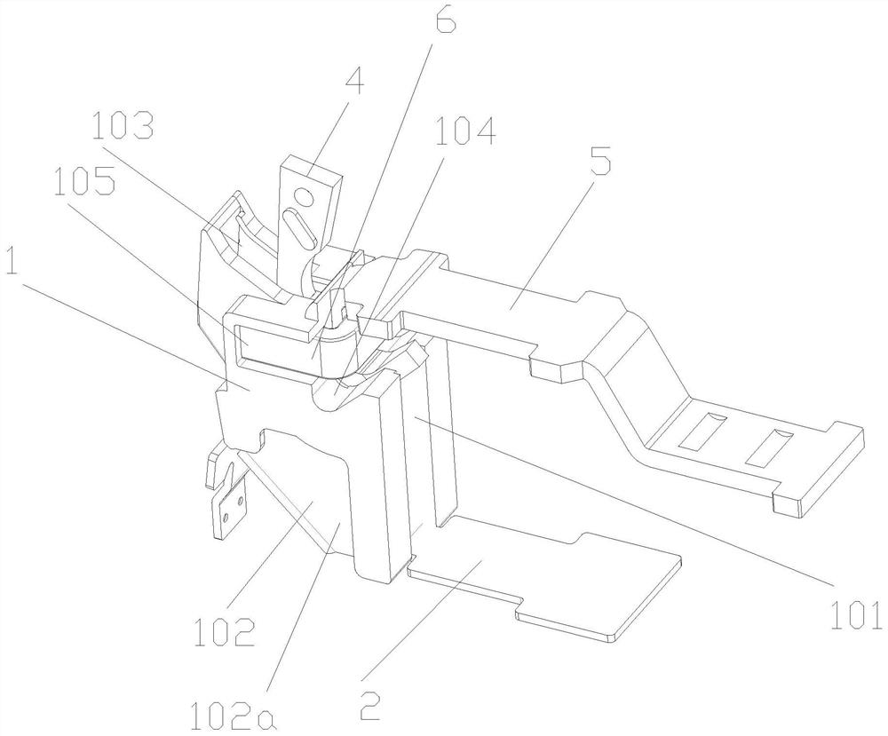 A kind of arc blowing mechanism of small circuit breaker