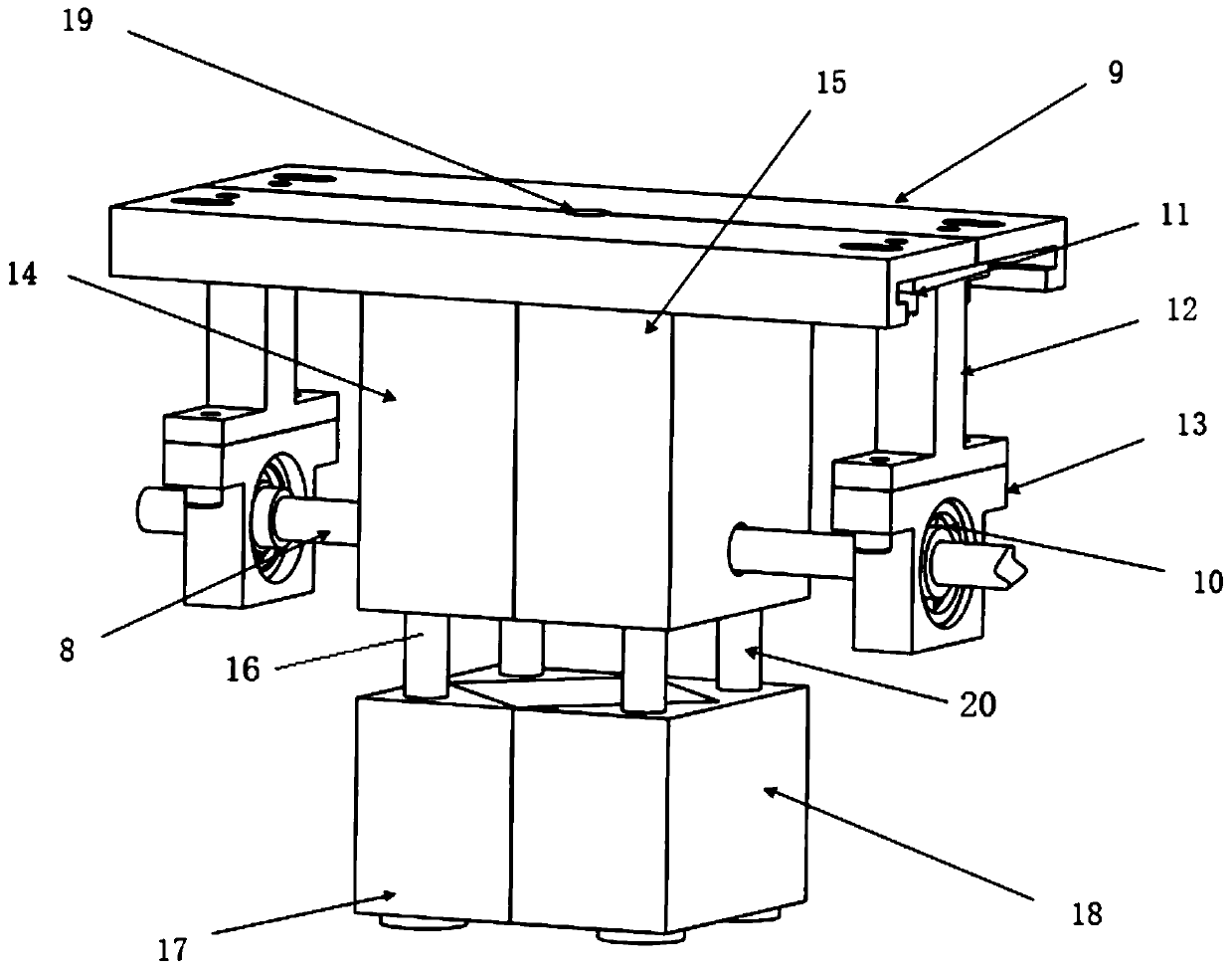 Superconducting flywheel main shaft positioning device and using method thereof