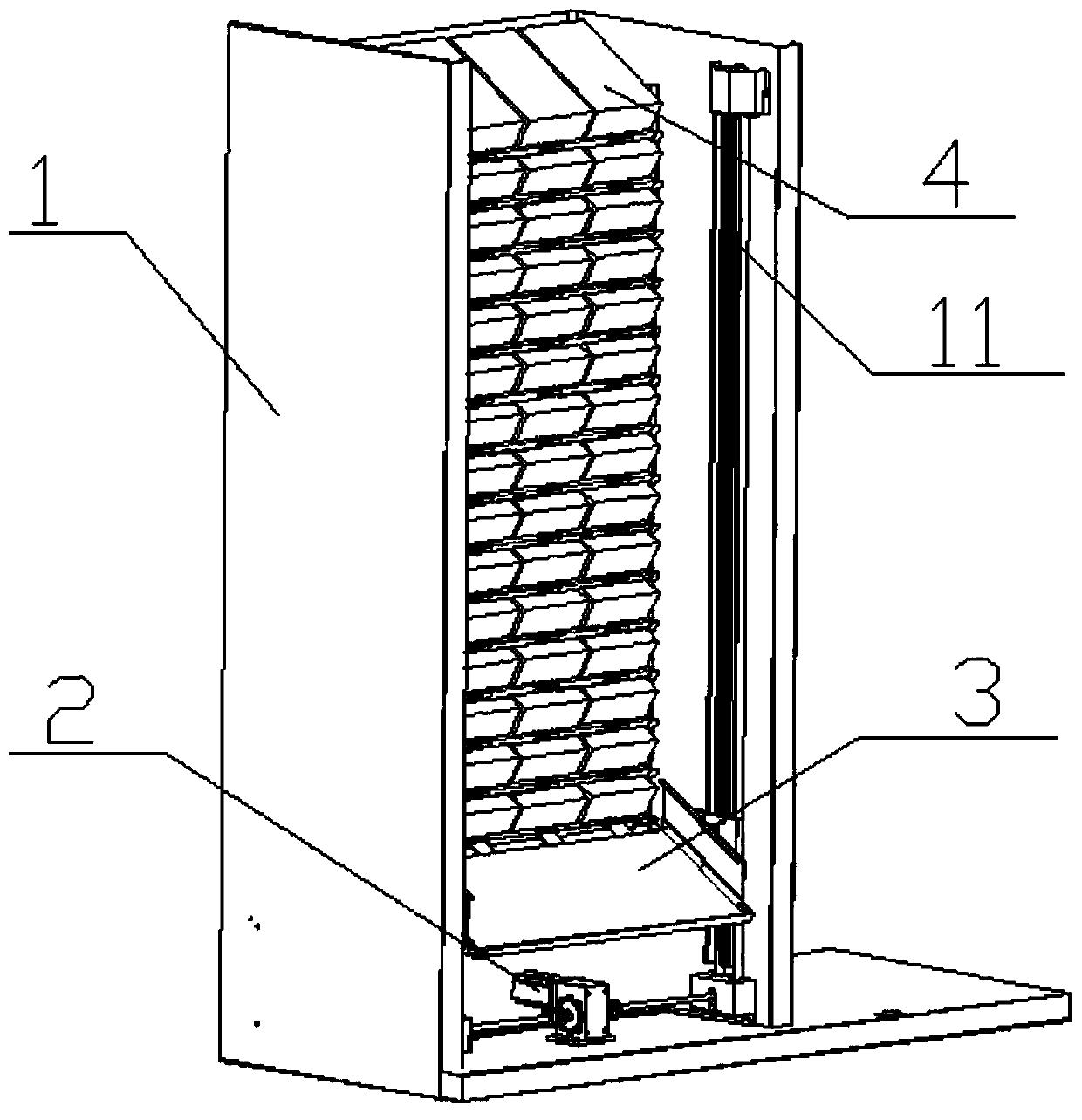 A lunch box automatic vending cabinet