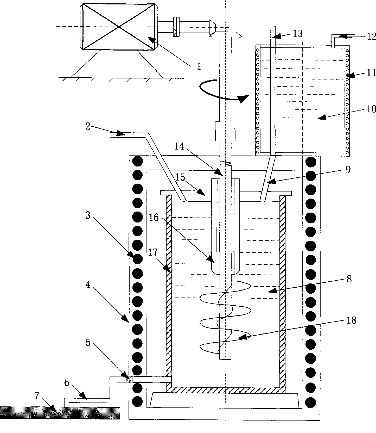 Method for improving fluidness of magnesium alloy melt and special agitating apparatus