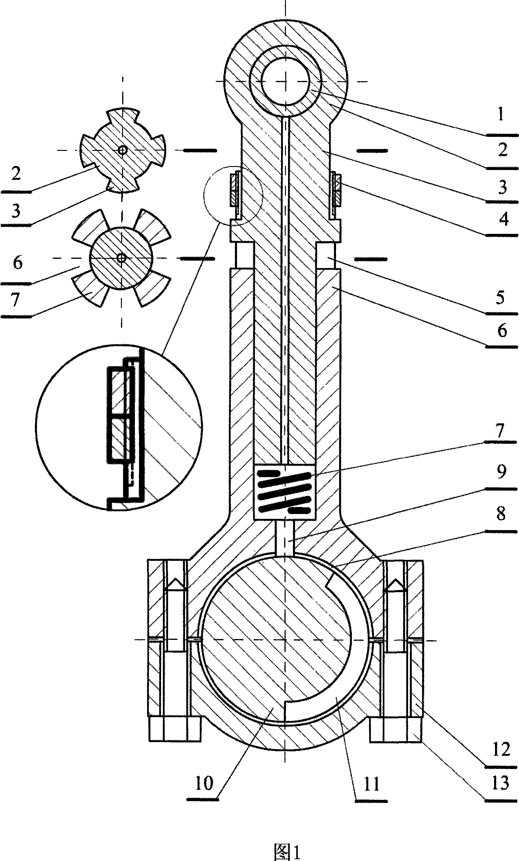 Self-adaption compression ratio variable engine