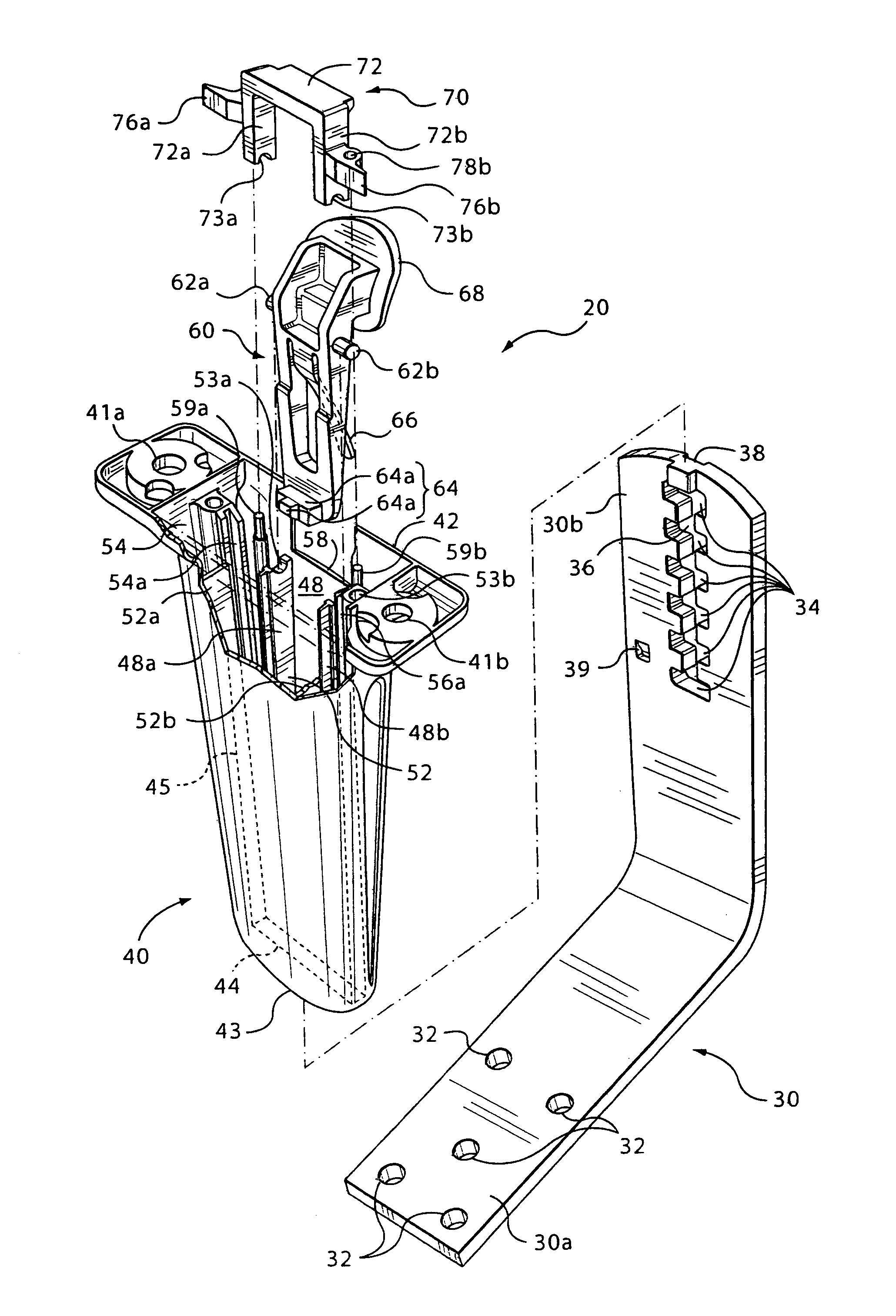 Height-adjustment mechanism for an armrest