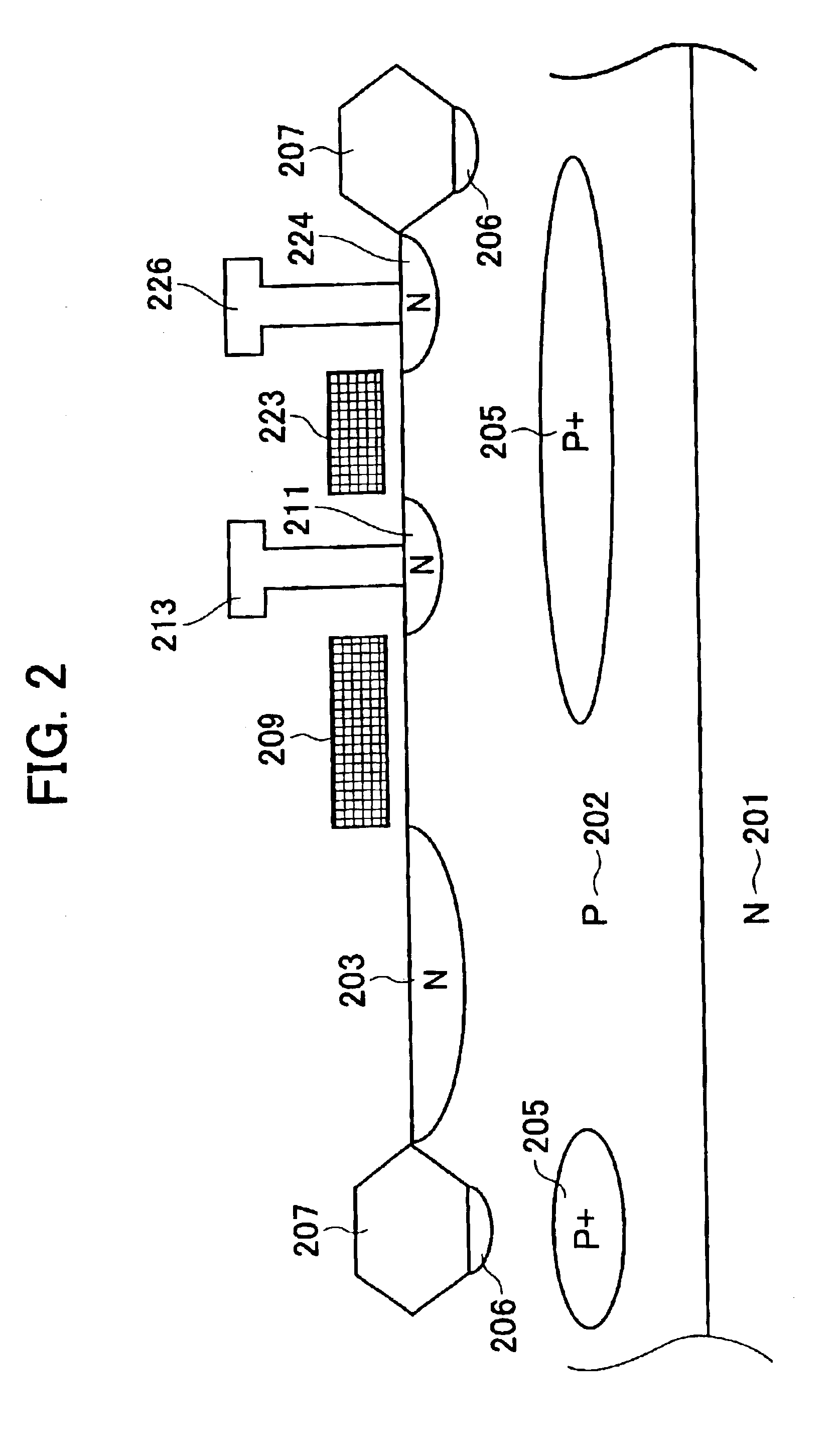 Solid-state image sensing device having pixels with barrier layer underneath transistor regions and camera using said device