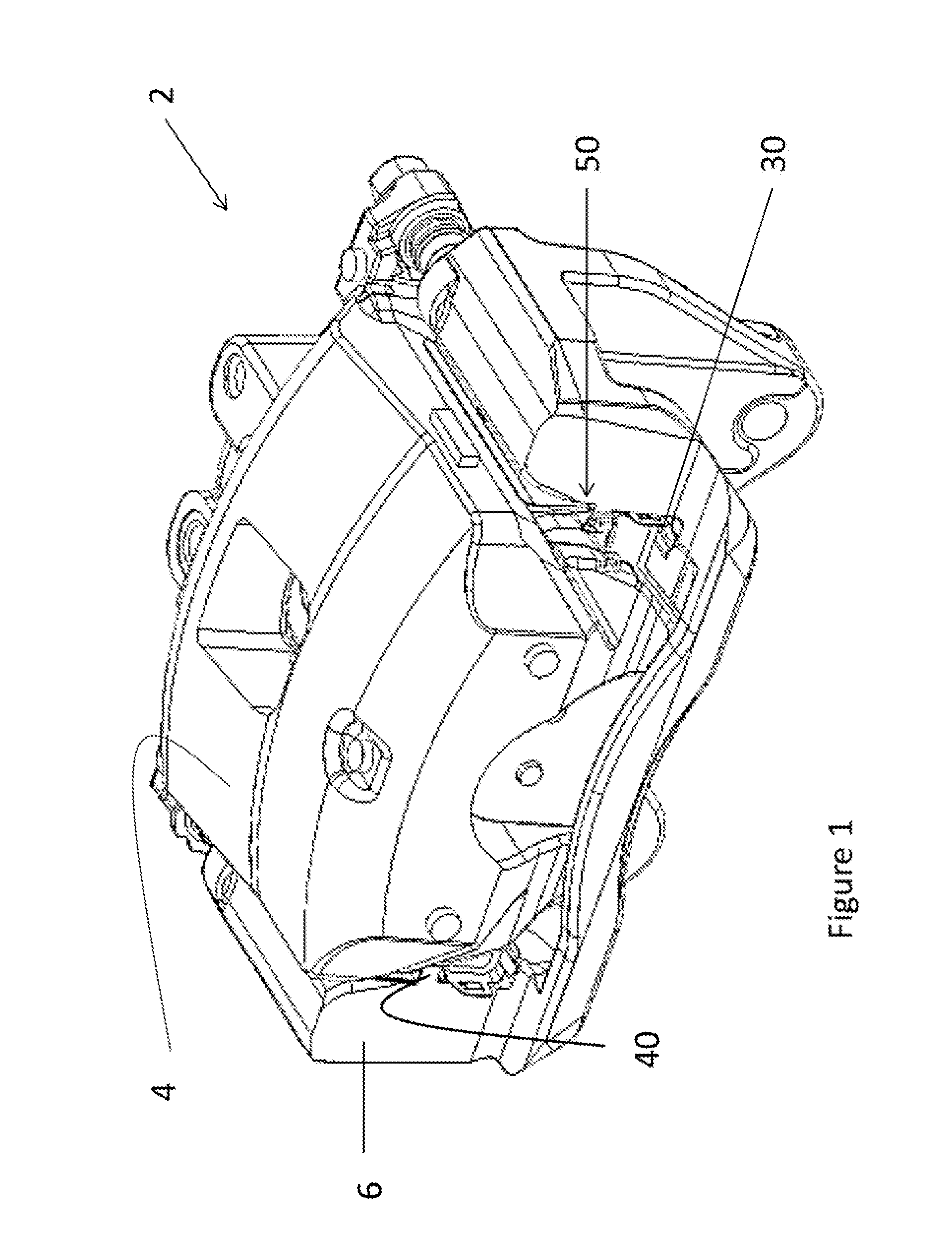 Coiled spreader spring