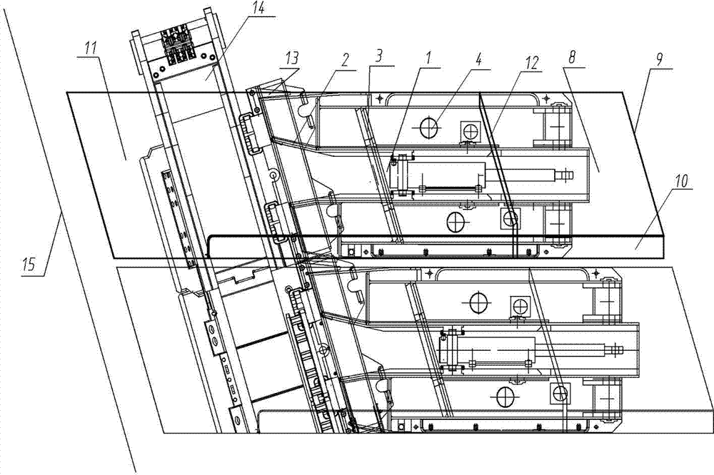 Pseudo-oblique fully-mechanized coal mining hydraulic bracket