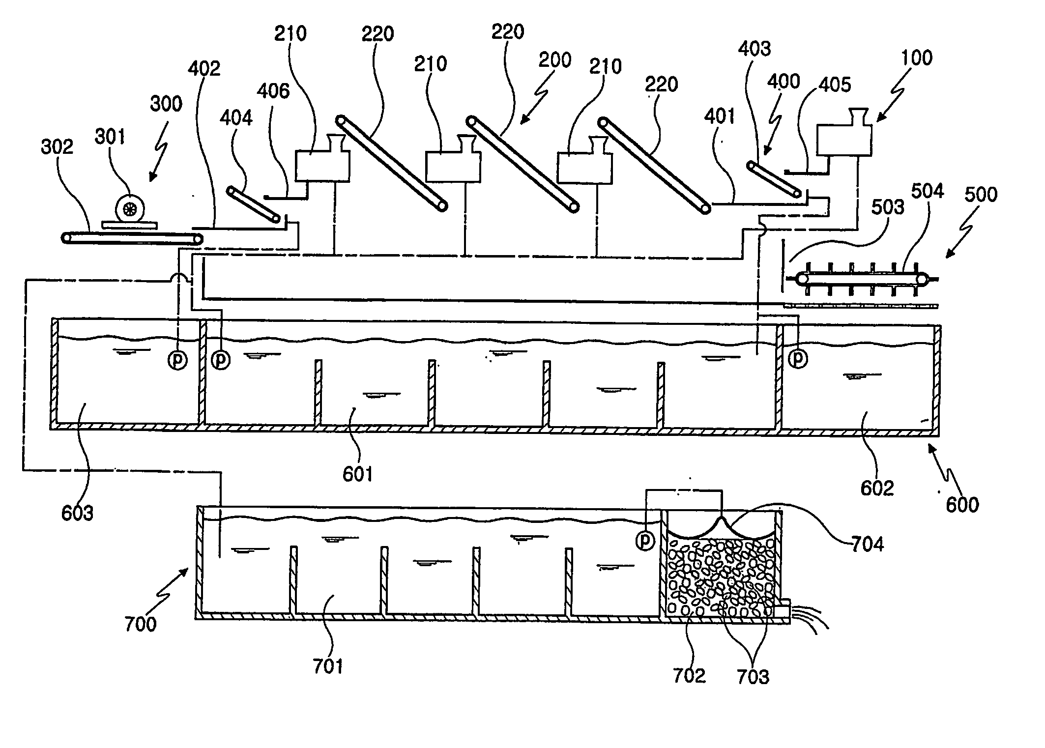 Apparatus for peeling outer skins of garlic using wet process