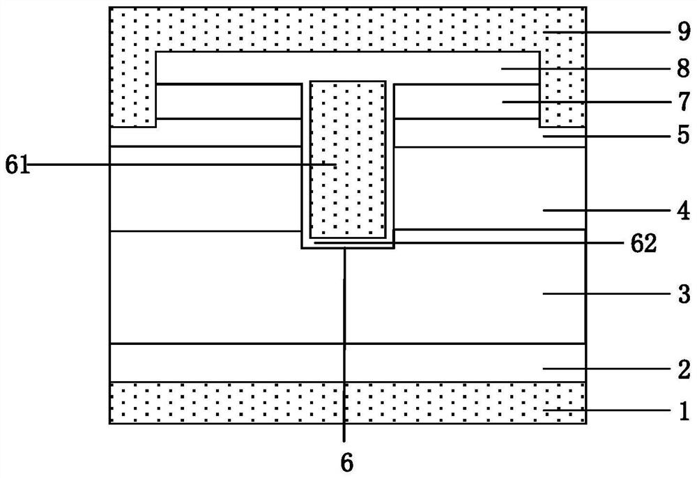 GaN-based enhanced vertical HEMT device and preparation method thereof