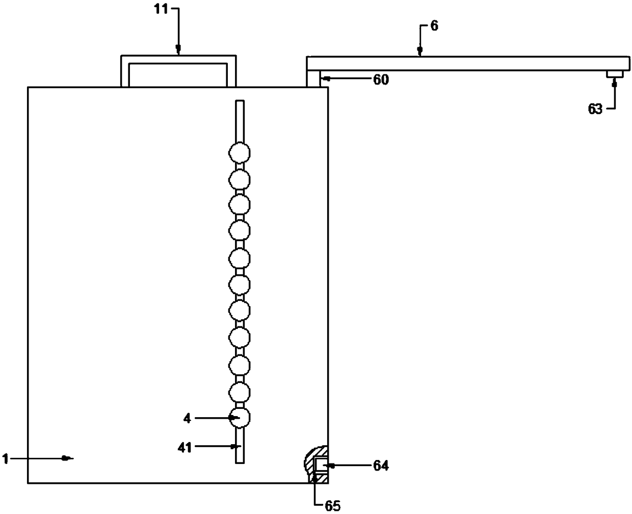 Storage device for test papers of senior high school students