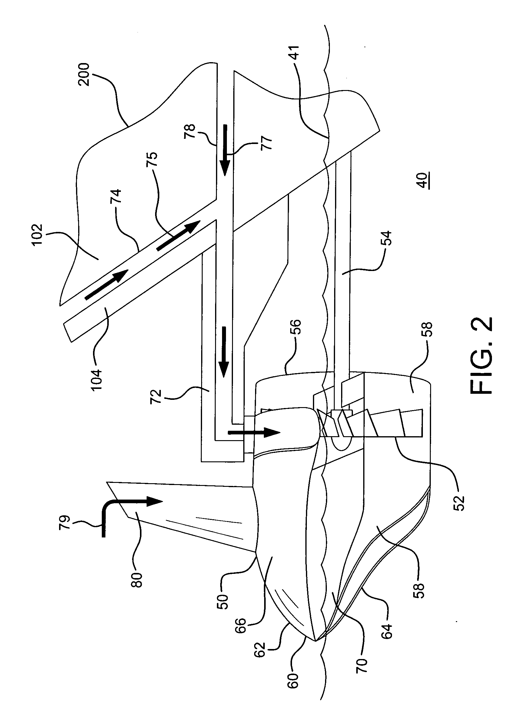 Gaseous fluid vessel propulsion system