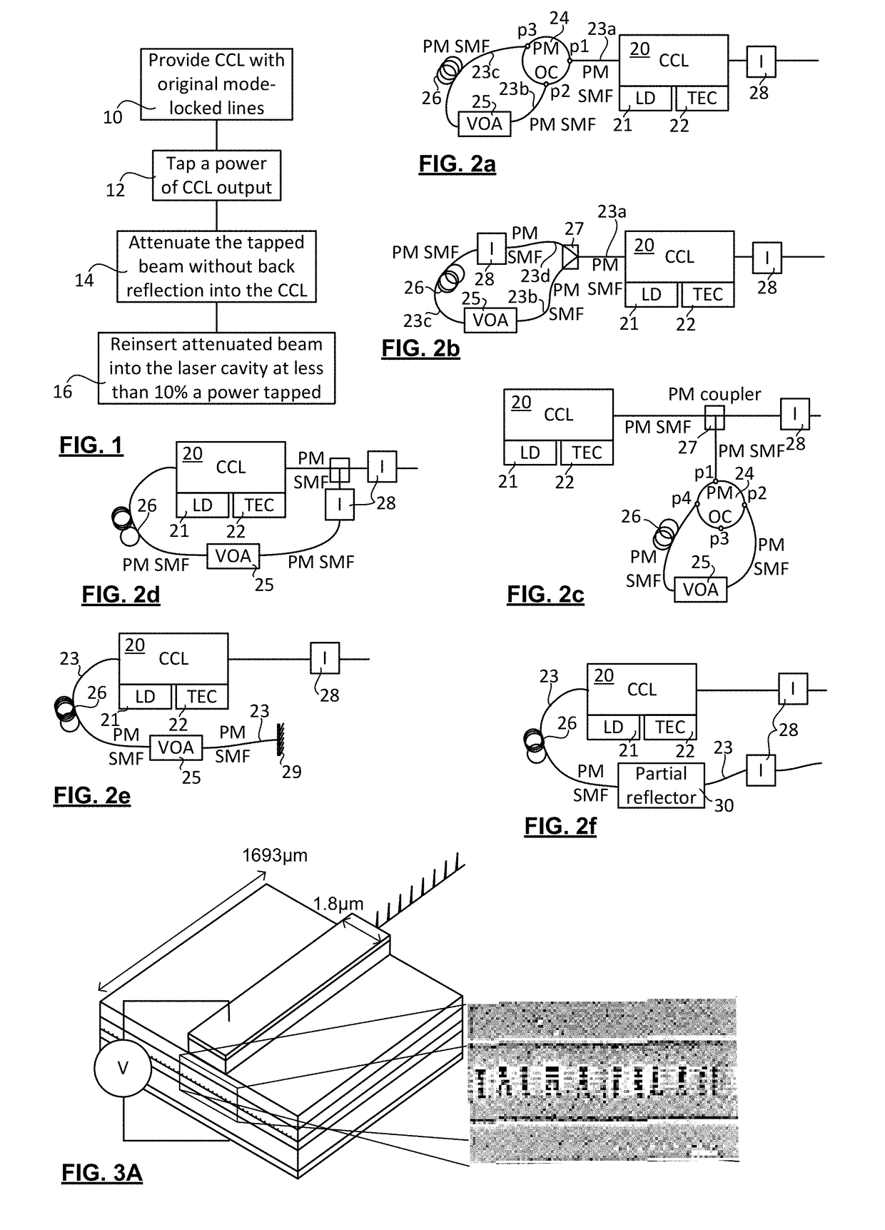 Stable Linewidth Narrowing Of A Coherent Comb Laser