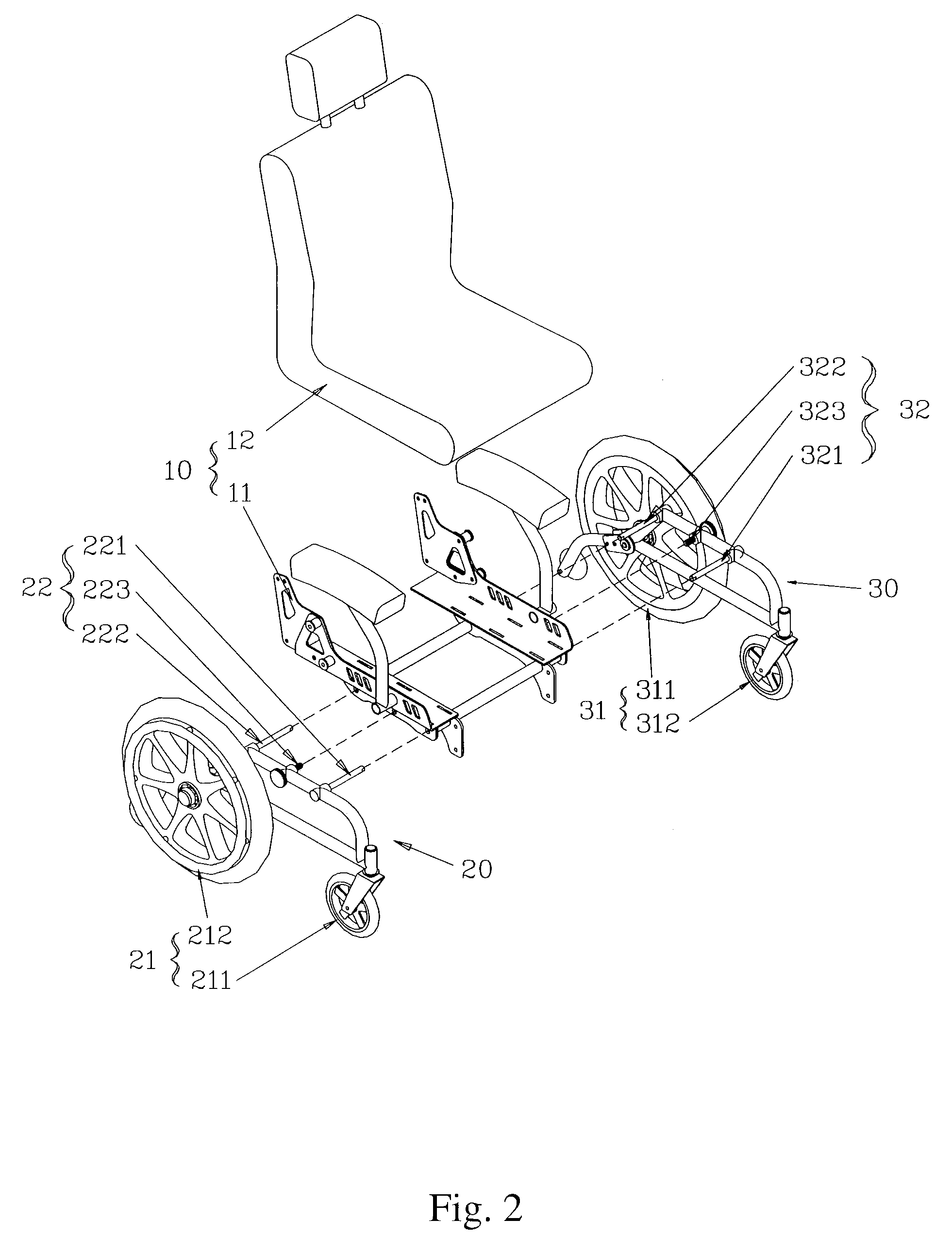 Detachable Wheelchair