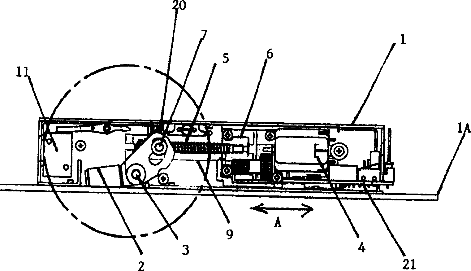 Electric drop bolt with slidable drive mechanism