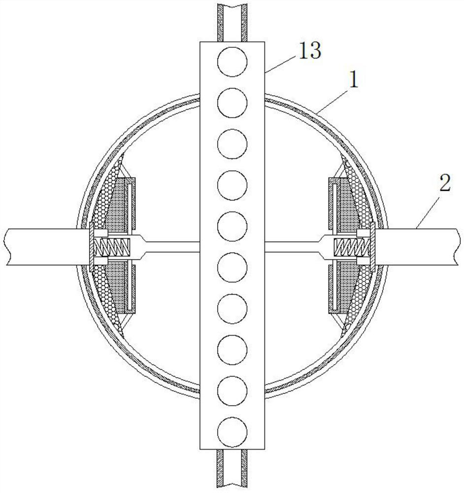 Double-shaft centered automatic LED lamp shearing device