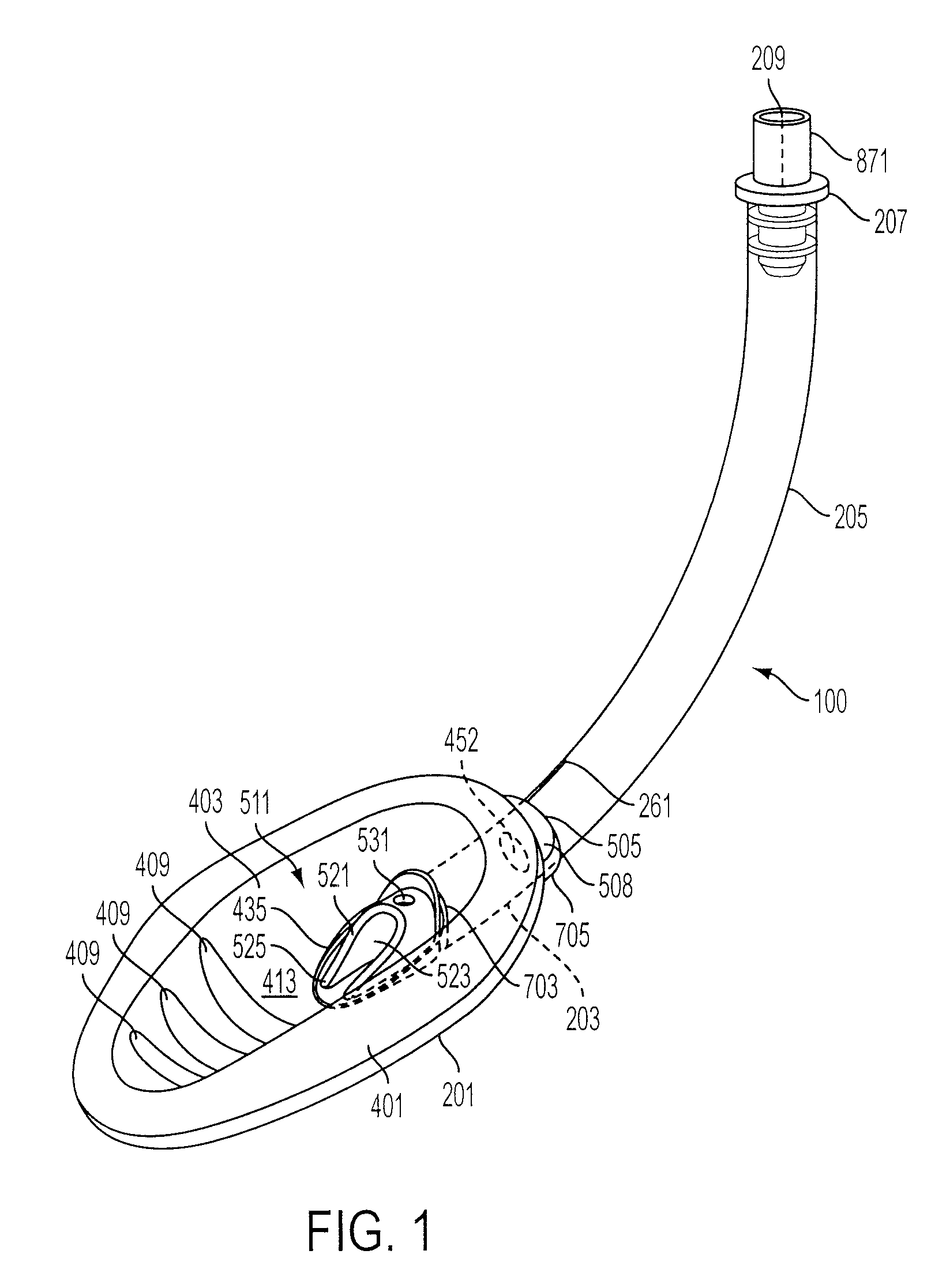 Self-pressurizing supraglottic airway