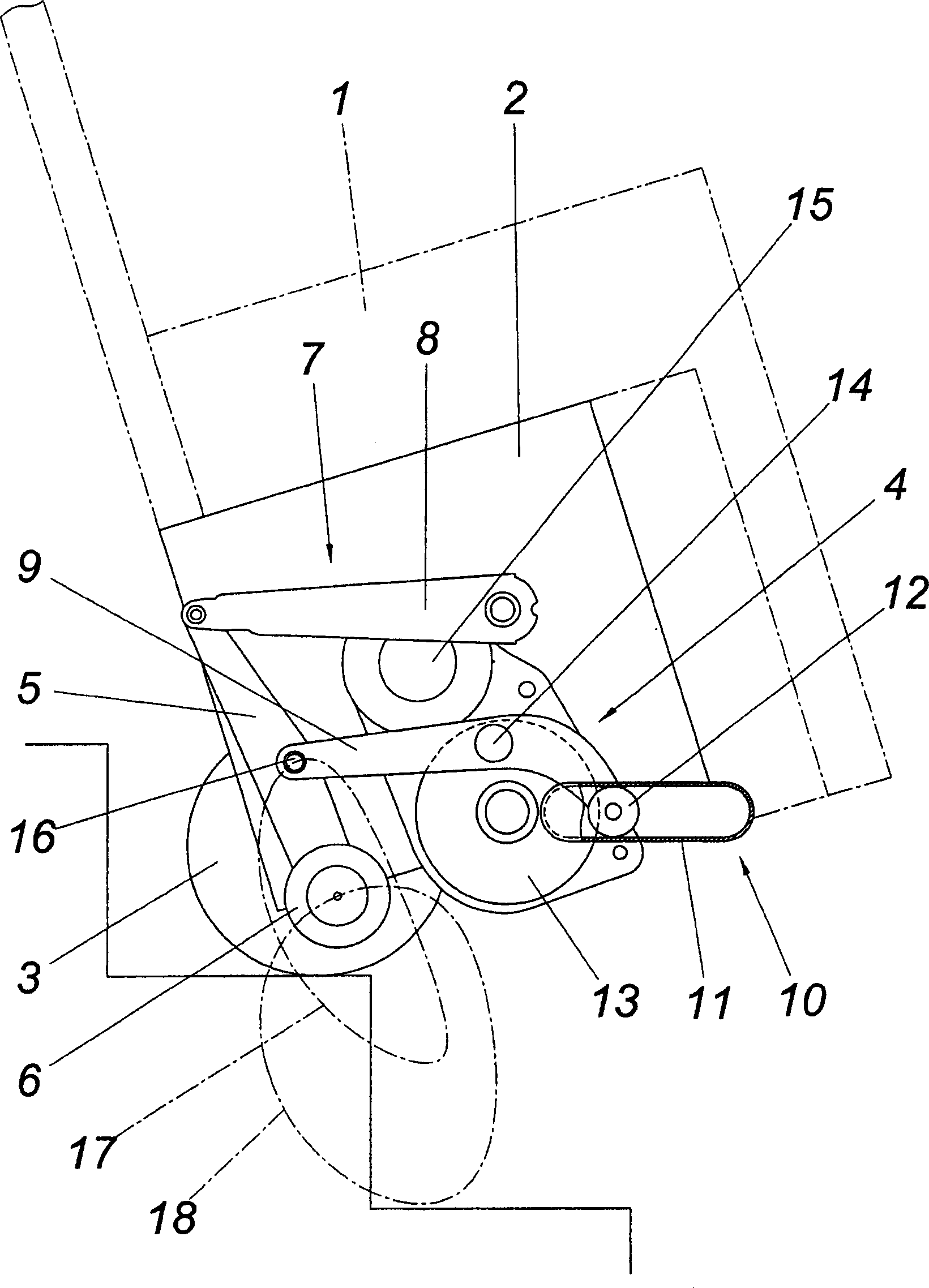 Handcart for climbing stairs