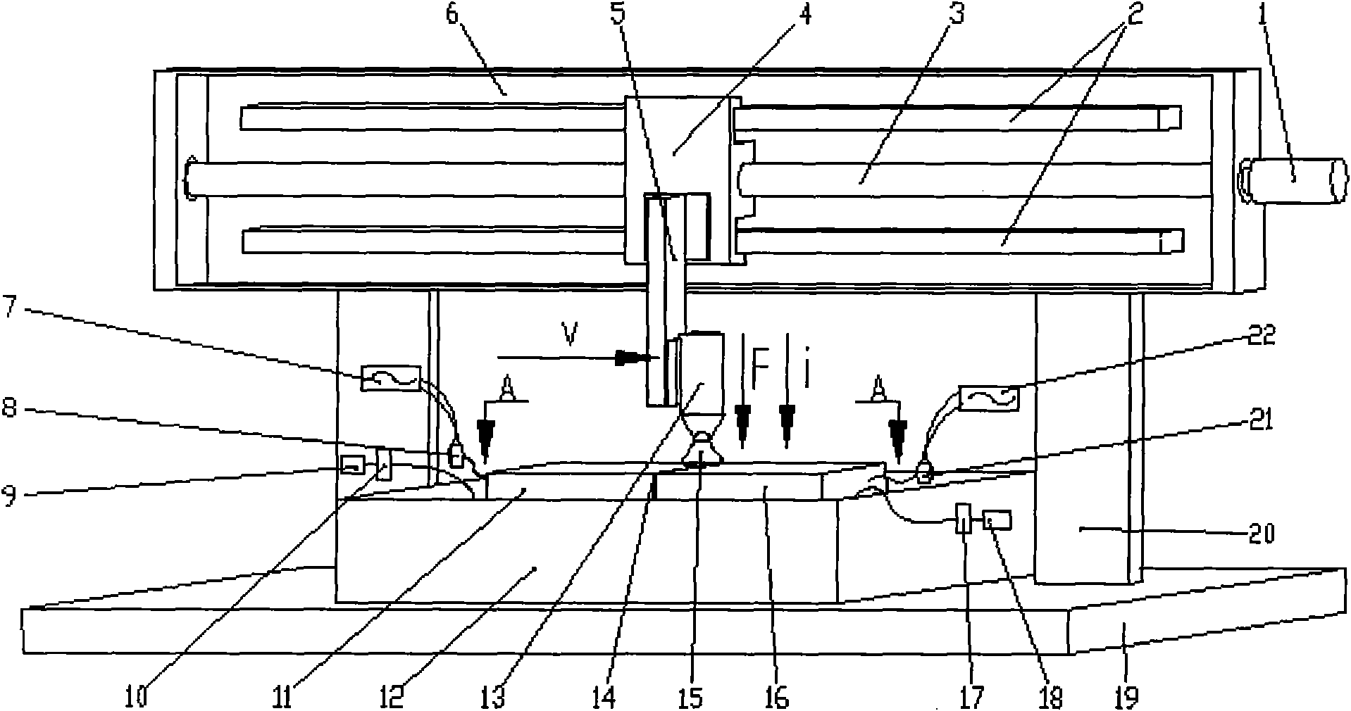 Device and method for measuring voltaic arc pressure distribution and current density distribution