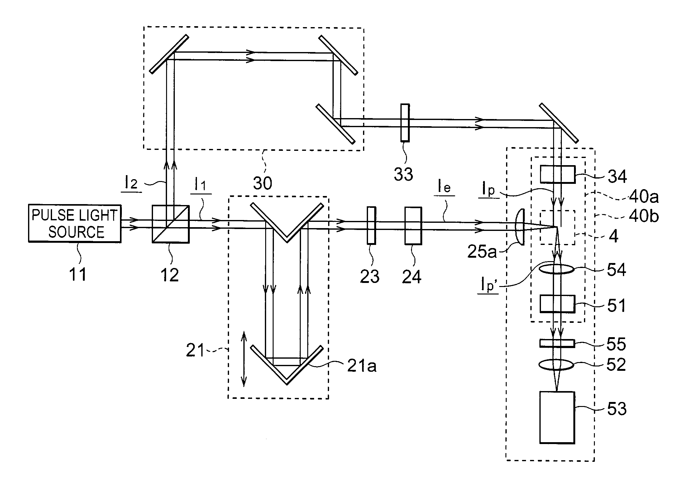 Light track observing device