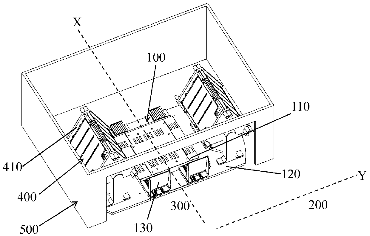 Vehicle battery replacing platform and vehicle battery replacing system