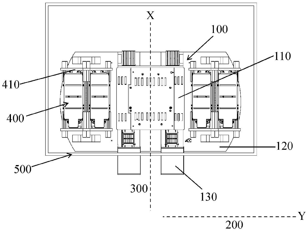 Vehicle battery replacing platform and vehicle battery replacing system