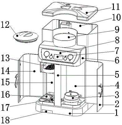 Intelligent constant temperature rapid milk preparing machine