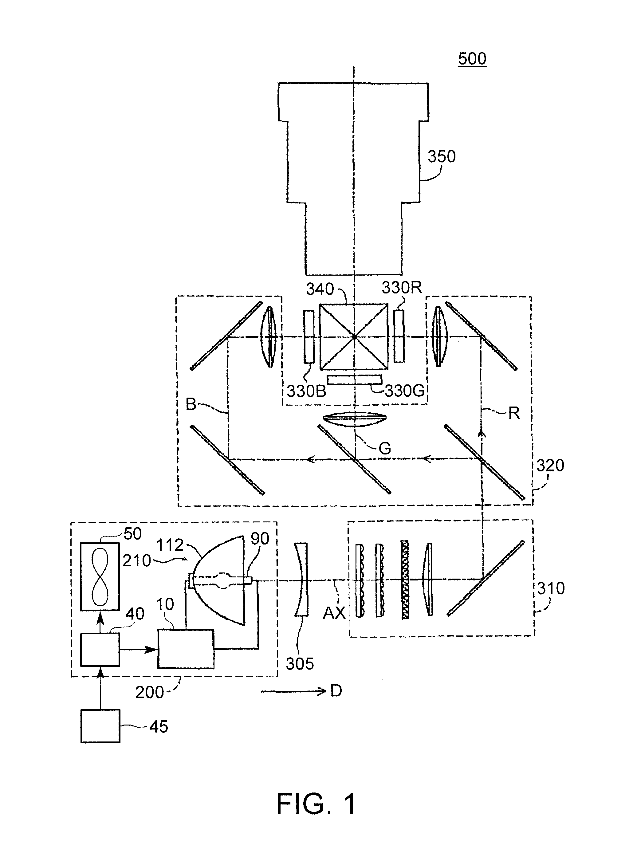 Projector and control method for projector