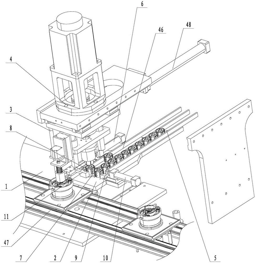 Assembly device and assembly method for rotor core