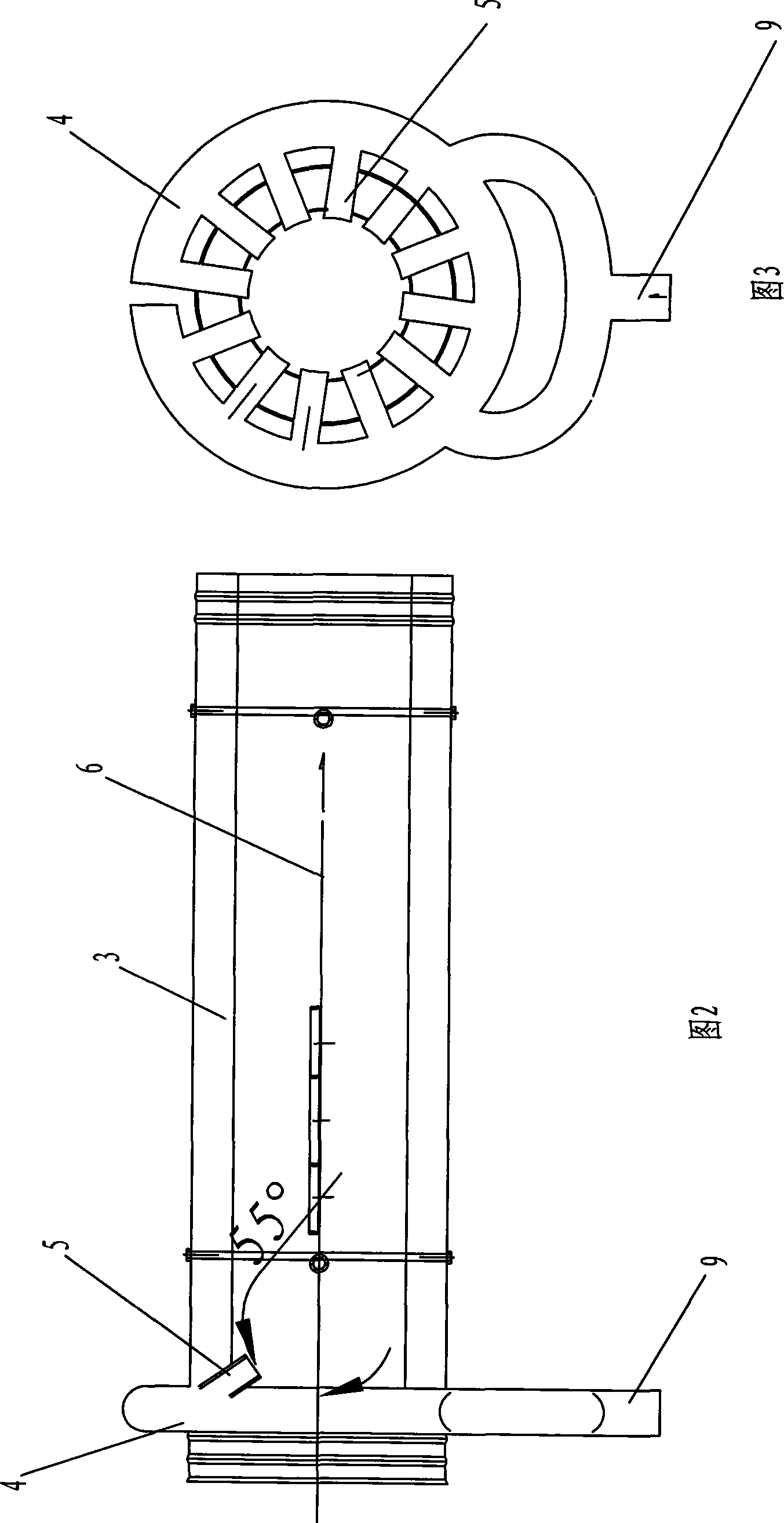 Fire-fighting vehicle-mounted vortex jetting fire extinguisher