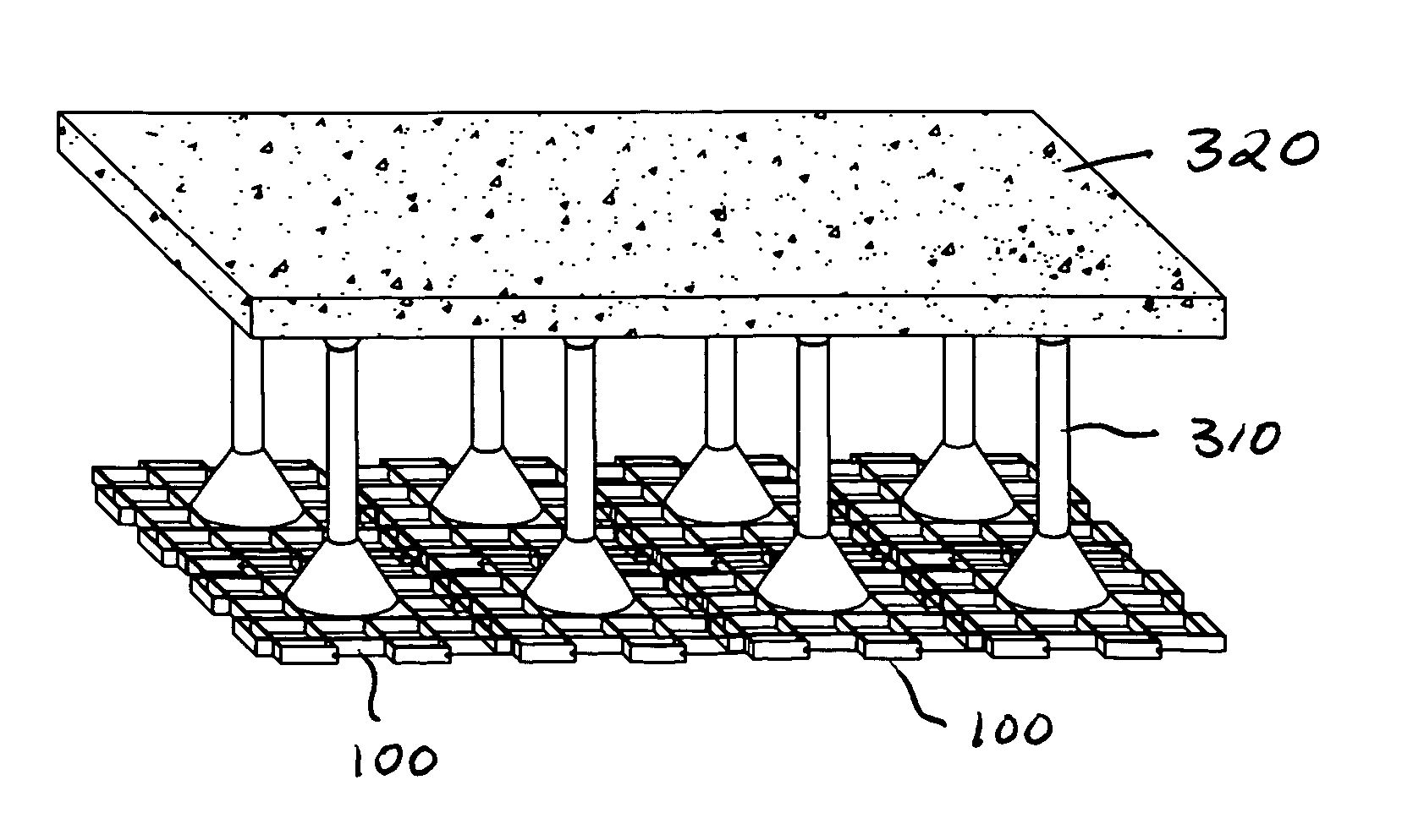 Water retention/detention structure formed from identical panels