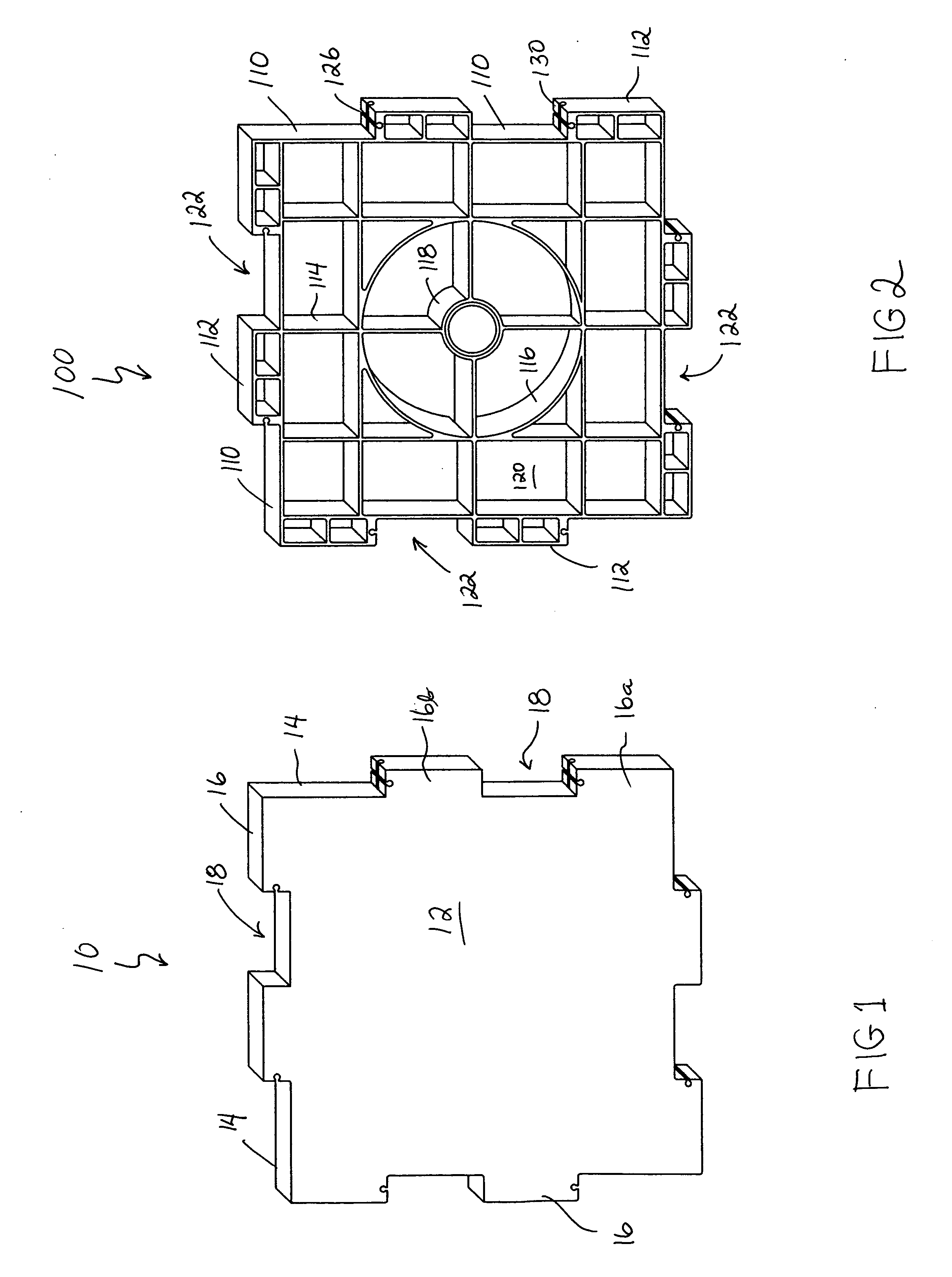 Water retention/detention structure formed from identical panels