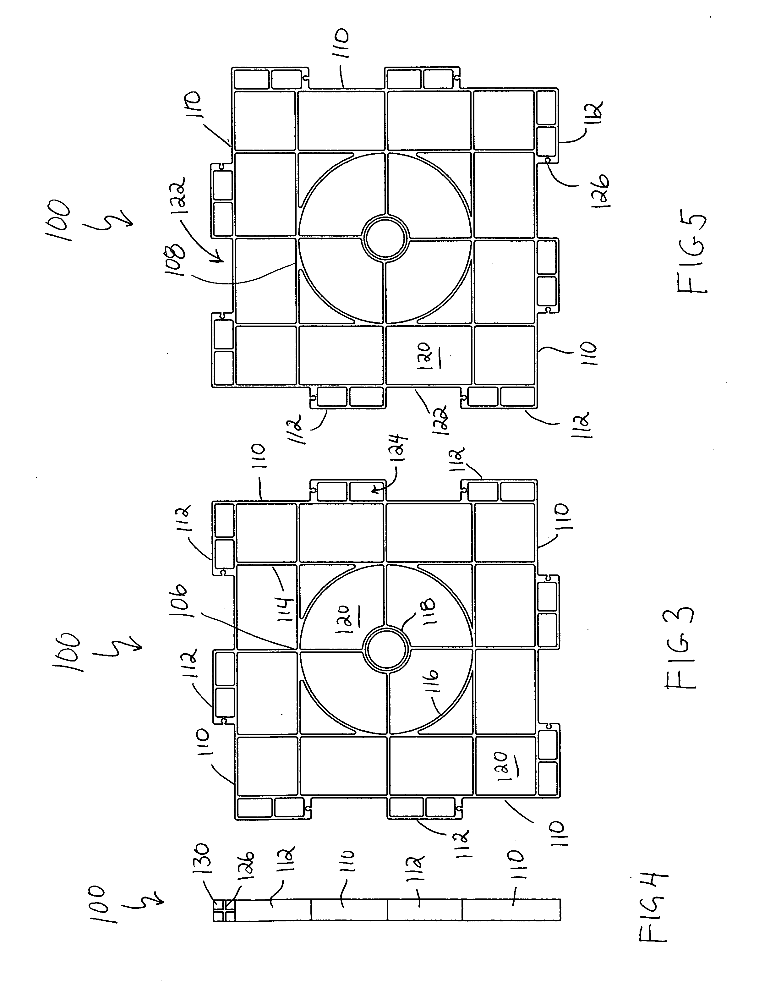 Water retention/detention structure formed from identical panels