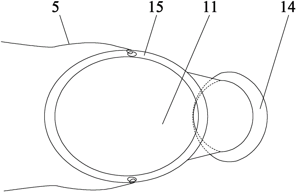 Horizontal micturition device for men