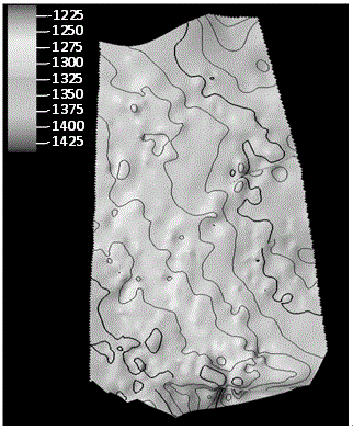 Fluvial facies multi-layer and thick-layer oil deposit fine modeling method