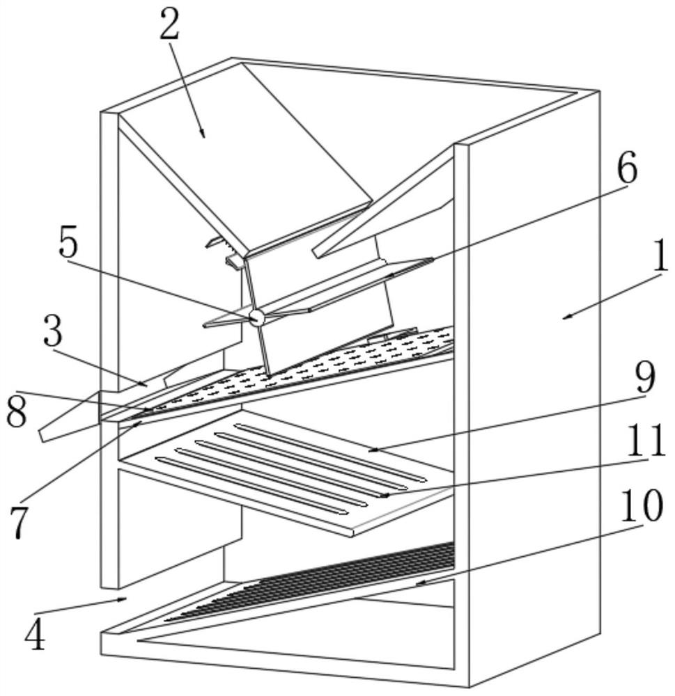 Filtering and drying device for calcium carbonate preparation