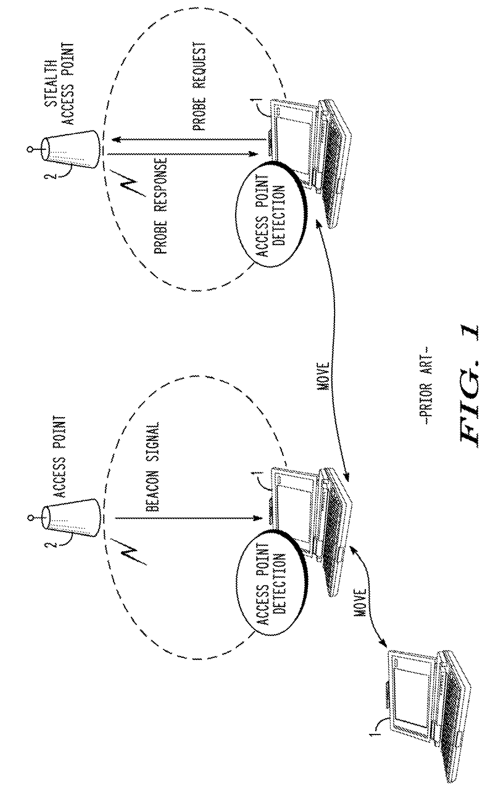 Terminal and access point finding method for communicating with stealth access point