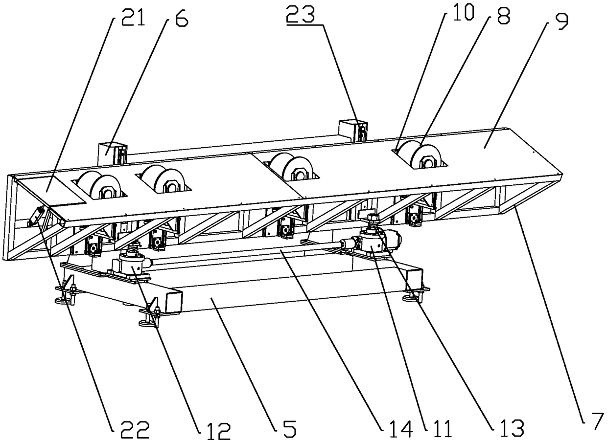 Servo supporting and blanking device used for laser pipe cutting machine