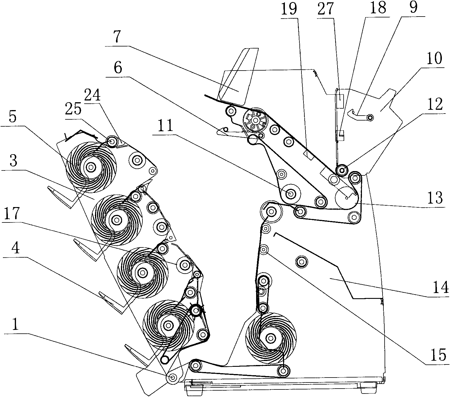 Vertical banknote sorter