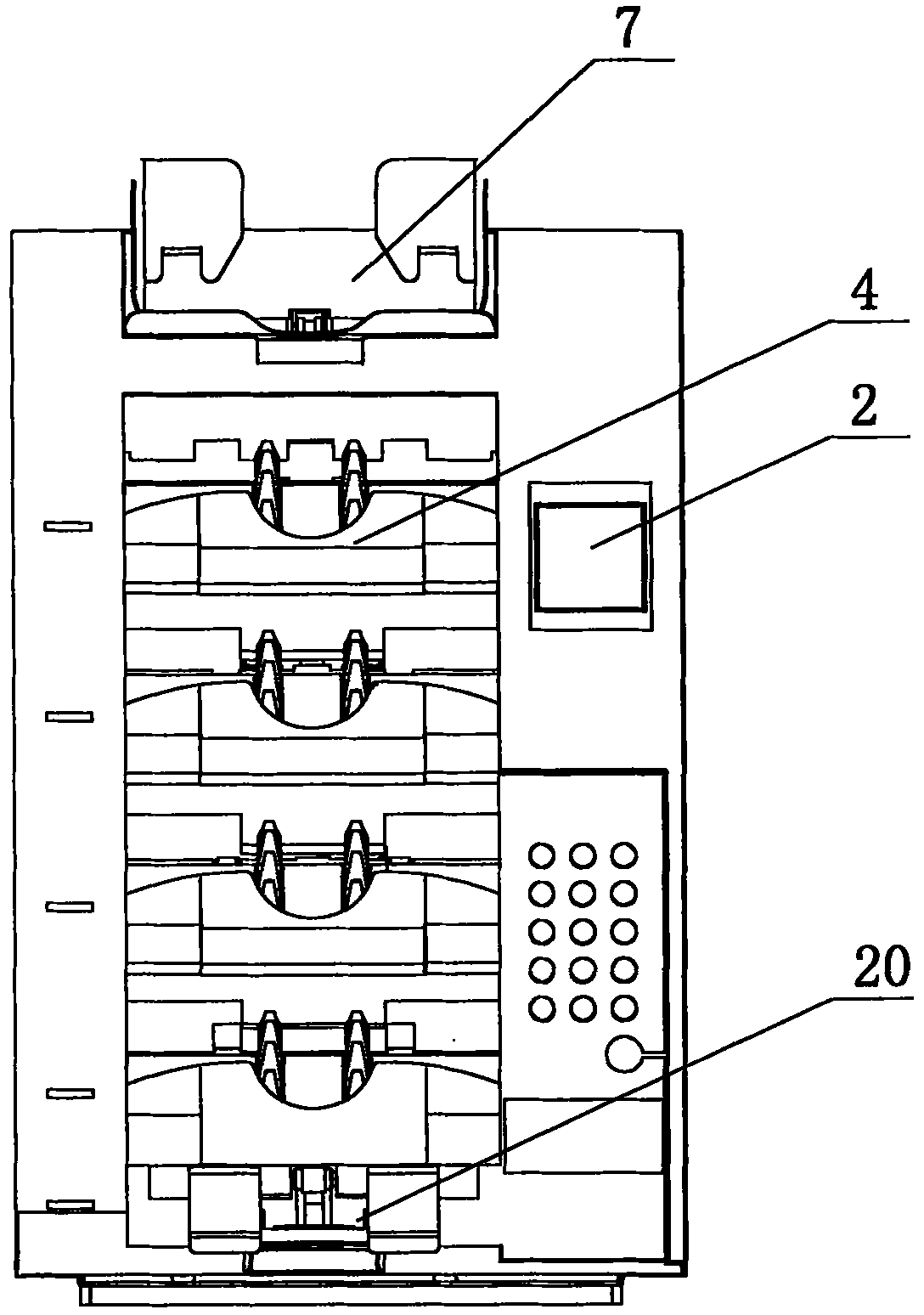 Vertical banknote sorter