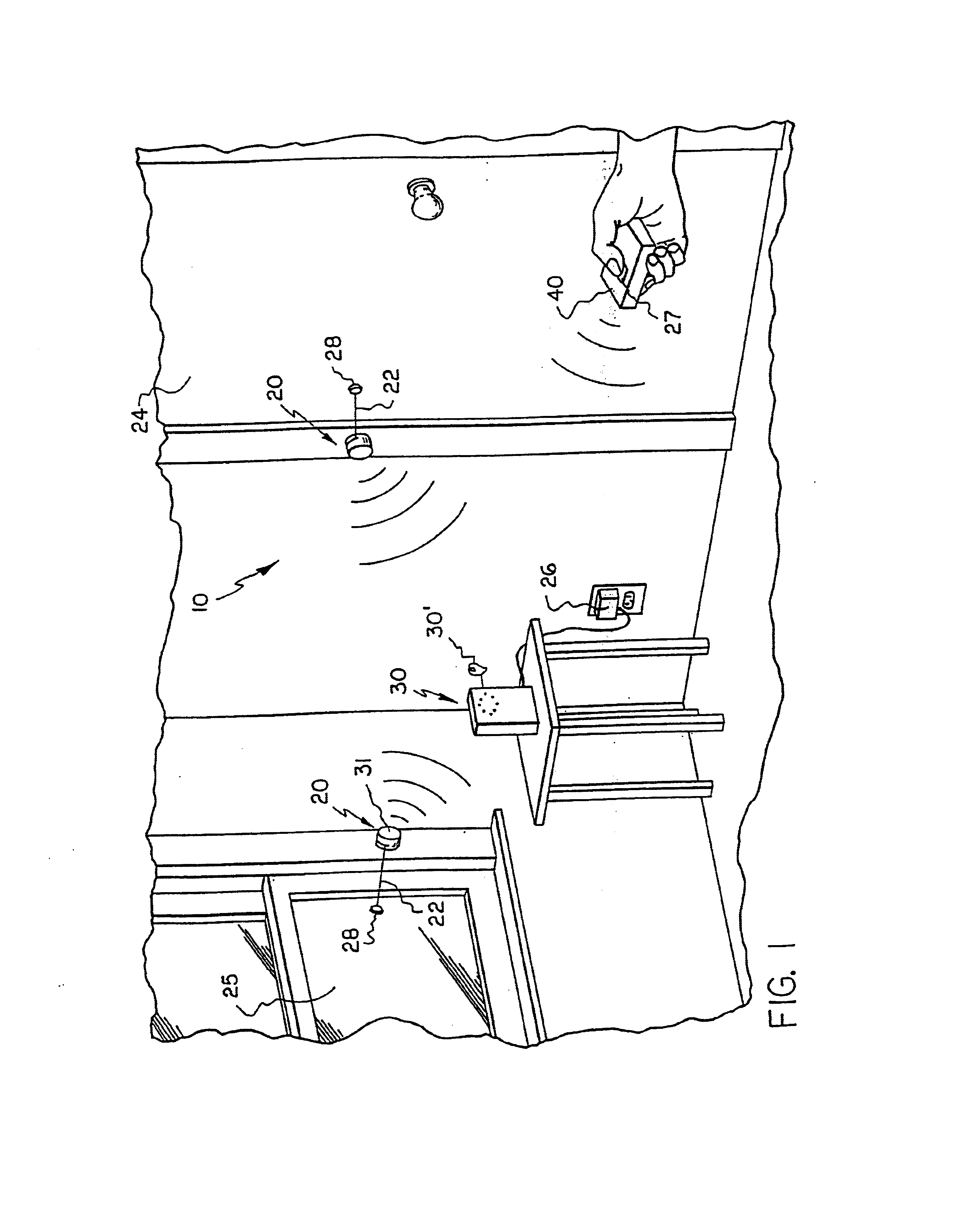 Portable motion detector and alarm system and method