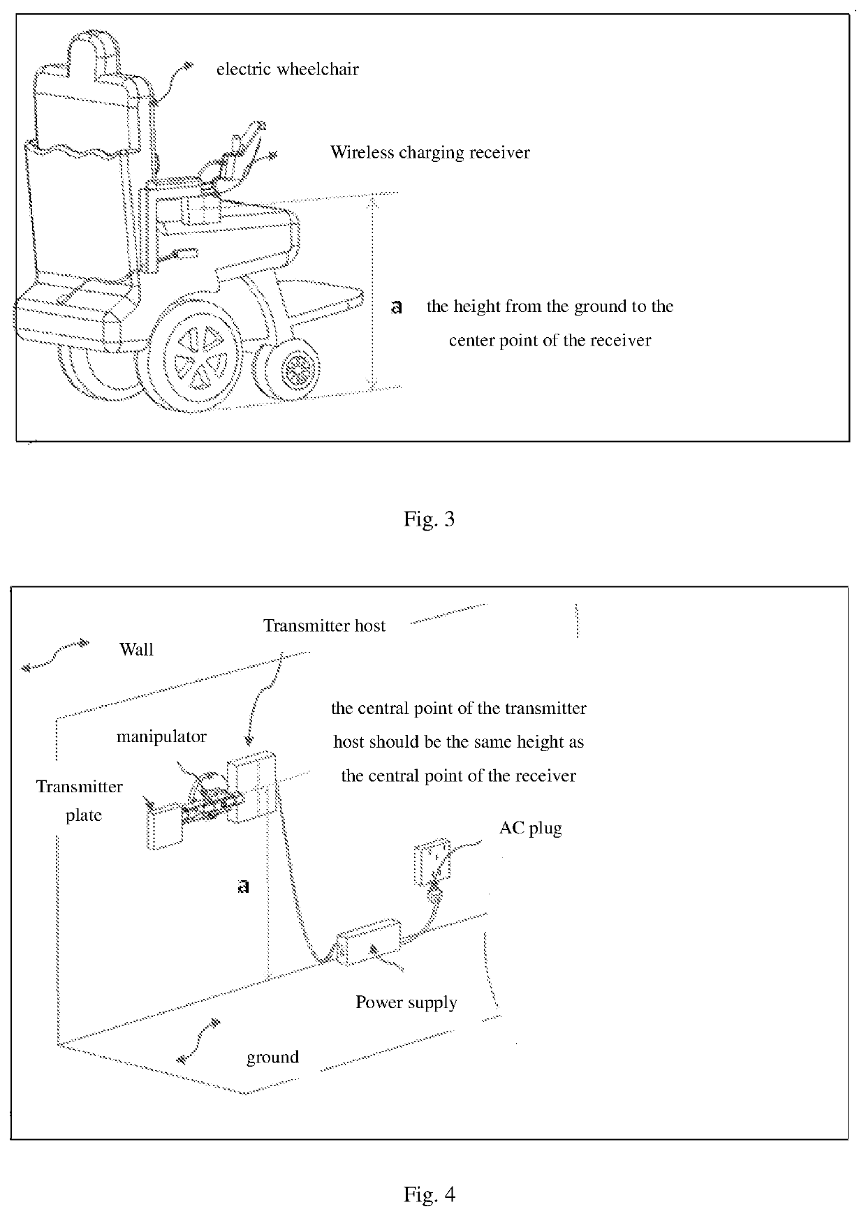 Intelligent power wireless charging system for electric wheelchairs