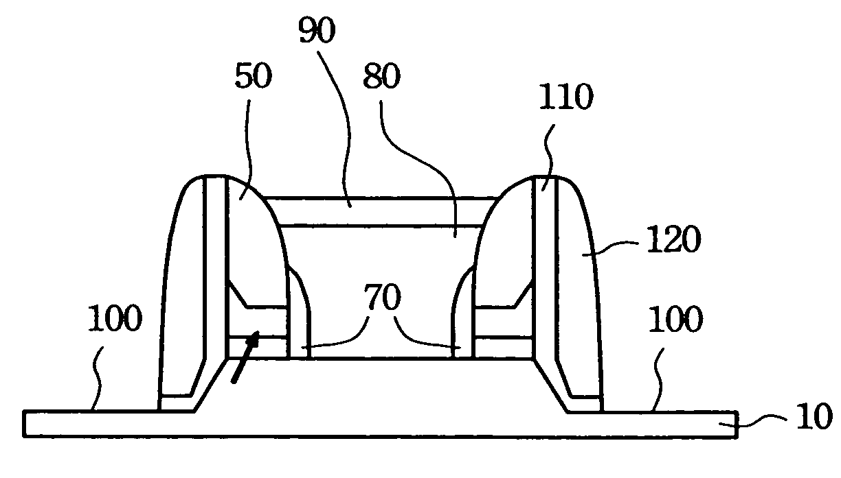 Method of making the selection gate in a split-gate flash EEPROM cell and its structure