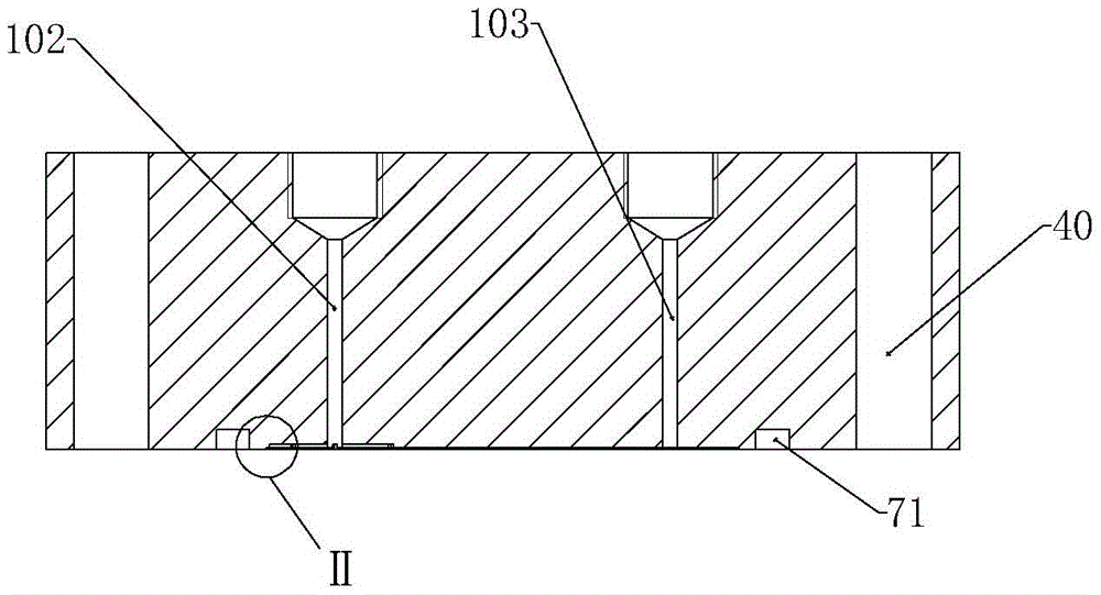 Three-hole rock core kettle and ultra-low-permeability reservoir fluid damage evaluation test apparatus and method