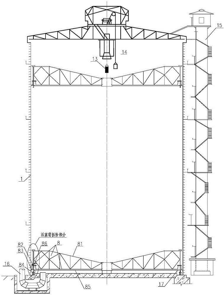 Single-stage rubber membrane sealed gas holder reconstructed from regular polygonal thin oil sealed gas holder