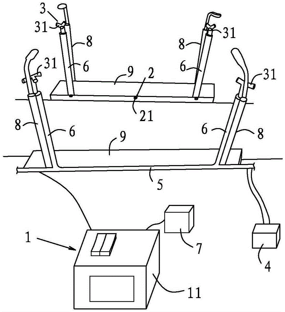 Automatic cooling and dust removing system